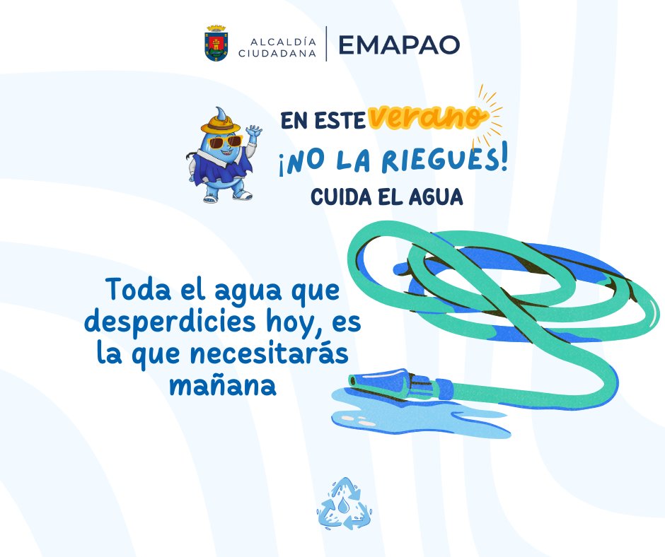 🌞🕶️Llegó el verano y con él, los riesgos de desabastecimiento de agua.
Las altas temperaturas y el uso excesivo ponen en riesgo nuestro suministro.