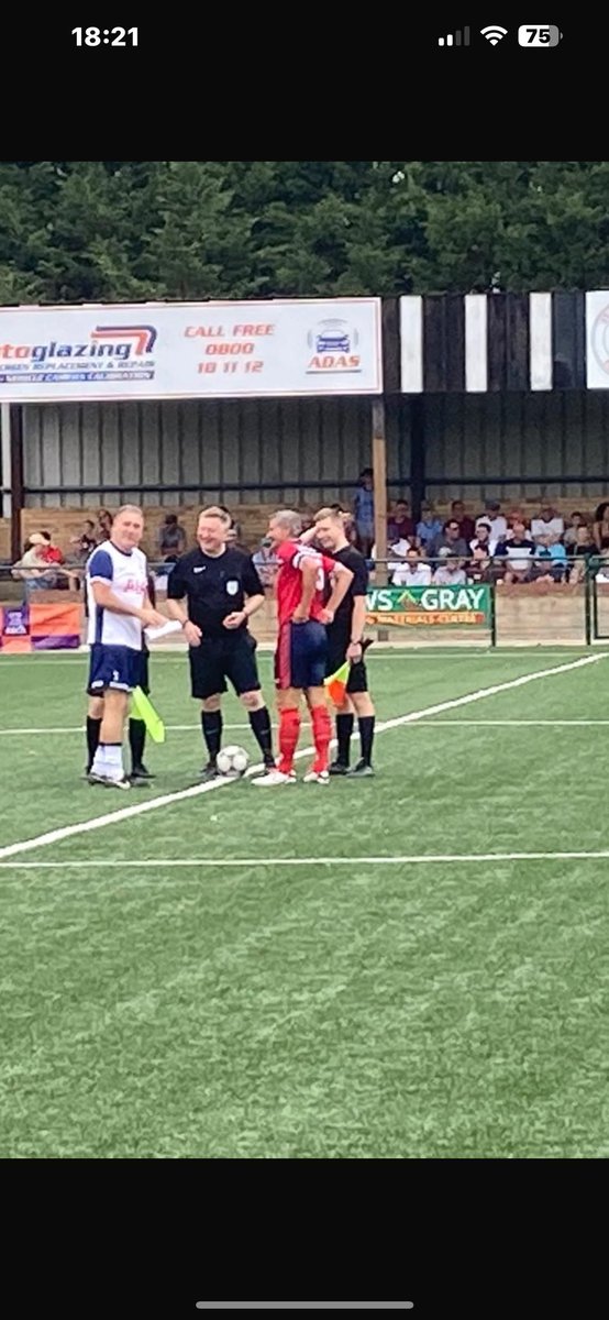 A fabulous day <a href="/stivestownfc/">St Ives Town FC</a> with the over 55 playing <a href="/SpursOfficial/">Tottenham Hotspur</a> legends raising funds for <a href="/EACH_hospices/">EACH</a> Thank you to all the sponsors fans players staff for making the day such a success #charity #spurs #england
