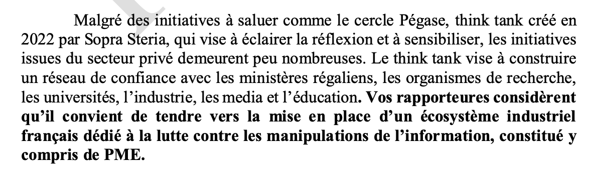 David Colon (@colon_david) on Twitter photo <a href="/npouzyreff78/">Natalia Pouzyreff</a> <a href="/INSP_Fr/">INSP - Institut national du service public</a> <a href="/IHEDN/">IHEDN</a> <a href="/Viginum_Gouv/">VIGINUM</a> <a href="/F_Descartes/">Fondation Descartes</a> <a href="/Sander_vdLinden/">Sander van der Linden</a> <a href="/LeCLEMI/">CLEMI</a> <a href="/reseau_canope/">Réseau Canopé</a> <a href="/ThibautBruttin/">Thibaut Bruttin</a> <a href="/Leparisdechine/">Chine Labbe</a> Recommandation n°31 : Soutenir la structuration d’une filière économique souveraine dédiée à la lutte contre les manipulations de l’information. cc <a href="/SopraSteria_fr/">Sopra Steria France</a> <a href="/npouzyreff78/">Natalia Pouzyreff</a> <a href="/INSP_Fr/">INSP - Institut national du service public</a> <a href="/IHEDN/">IHEDN</a> <a href="/Viginum_Gouv/">VIGINUM</a> <a href="/F_Descartes/">Fondation Descartes</a> <a href="/Sander_vdLinden/">Sander van der Linden</a> <a href="/LeCLEMI/">CLEMI</a> <a href="/reseau_canope/">Réseau Canopé</a> <a href="/ThibautBruttin/">Thibaut Bruttin</a> <a href="/Leparisdechine/">Chine Labbe</a> Recommandation n°31 : Soutenir la structuration d’une filière économique souveraine dédiée à la lutte contre les manipulations de l’information. cc <a href="/SopraSteria_fr/">Sopra Steria France</a>