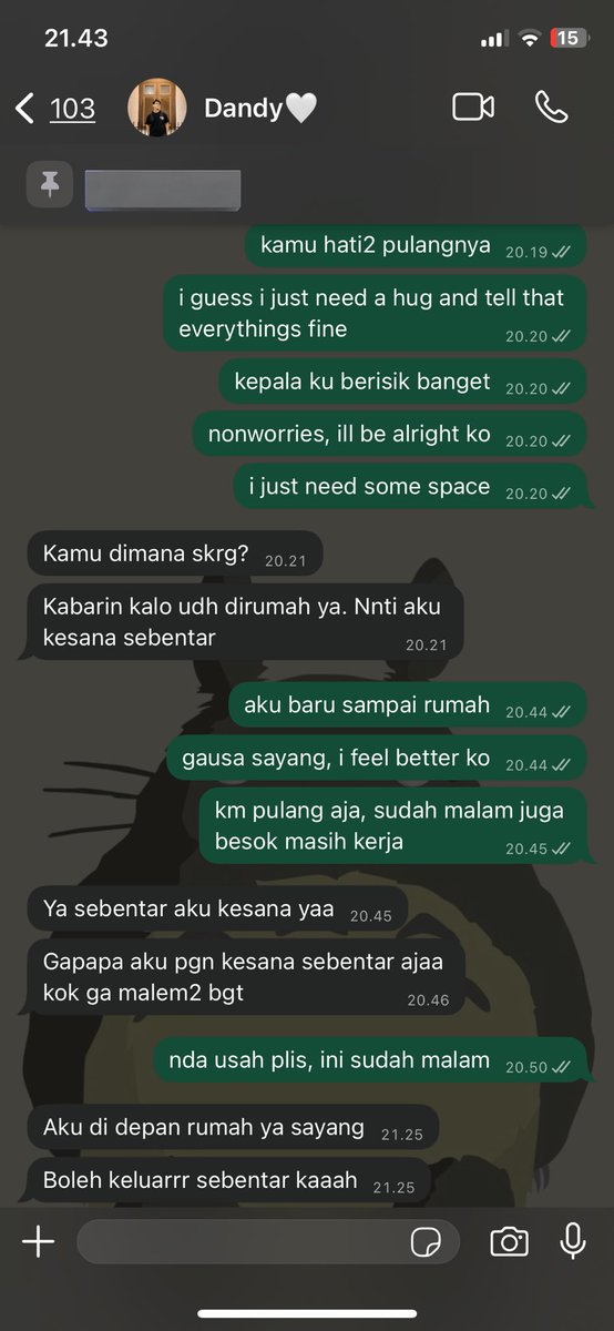 quokako's tweet image. appreciation post for my boyf. td ada sedikit adu argumen yang bikin aku ngerasa bersalah & stress sendiri. trs ga kuat nyalahin diri sendiri end up bilang gini ke dia. ternyata beneran disamperin, dipeluk, dibawain coklat juga. padahal dia capek baru pulang kerja. i feel loved🥺