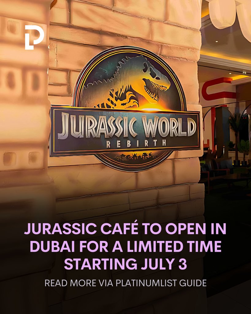 👀 To mark the UAE release of Jurassic World: Rebirth, Vox Cinemas at Mall of the Emirates has launched a themed pop-up café — and it’s available for a limited time only!

Read more via Platinumlist Guide at Link in Bio. 

#FoodieUAE