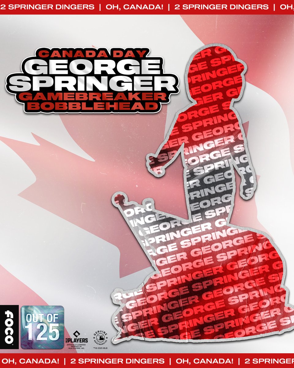 focobobbles's tweet image. #GeorgeSpringer #TorontoBlueJays #CanadaDay Gamebreaker Bobblehead