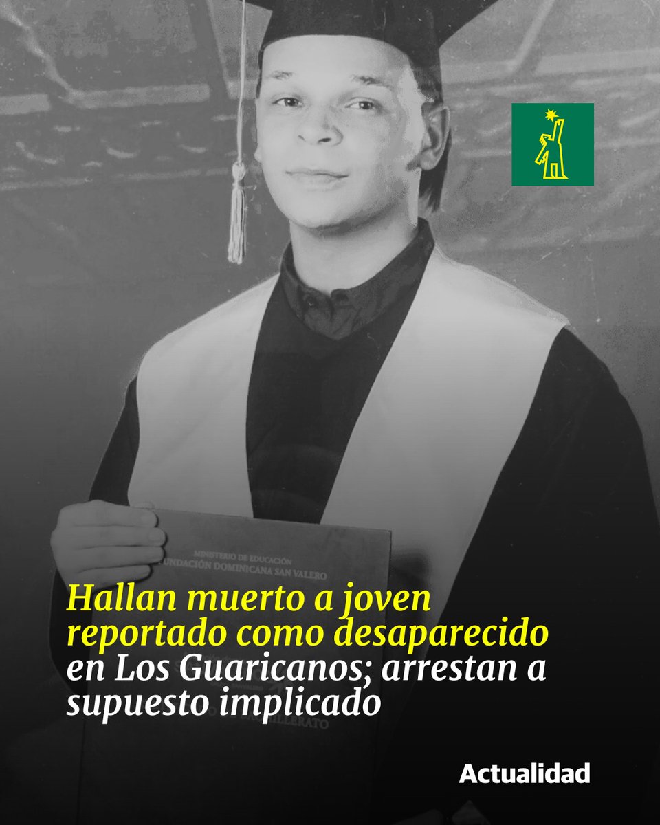DiarioLibre's tweet photo. 📰 |#ActualidadDL| El joven presentaba una herida de arma de fuego en la cabeza, según el informe forense.
🔗 https://t.co/efdWG1ZbTr
#DiarioLibre #Muerto #Desaparecido #Taxista #Guaricanos https://t.co/O8c9UcXgrc