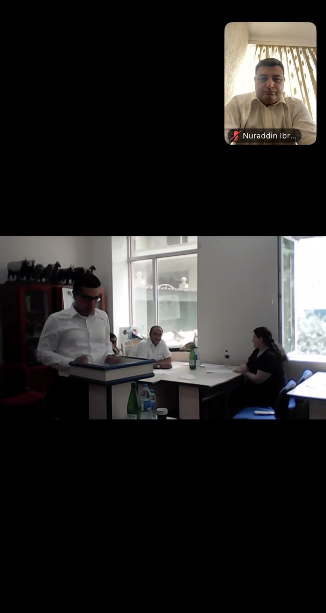 n_dsin's tweet photo. Bu gün Gəncə Dövlət Universitetinin (GDU) Sosial fənlər kafedrasının doktorantlarının minimum imtahanı keçirilib. 
Hörmətli doktorantlara uğurlar arzu edirəm! https://t.co/YFkipqplMC