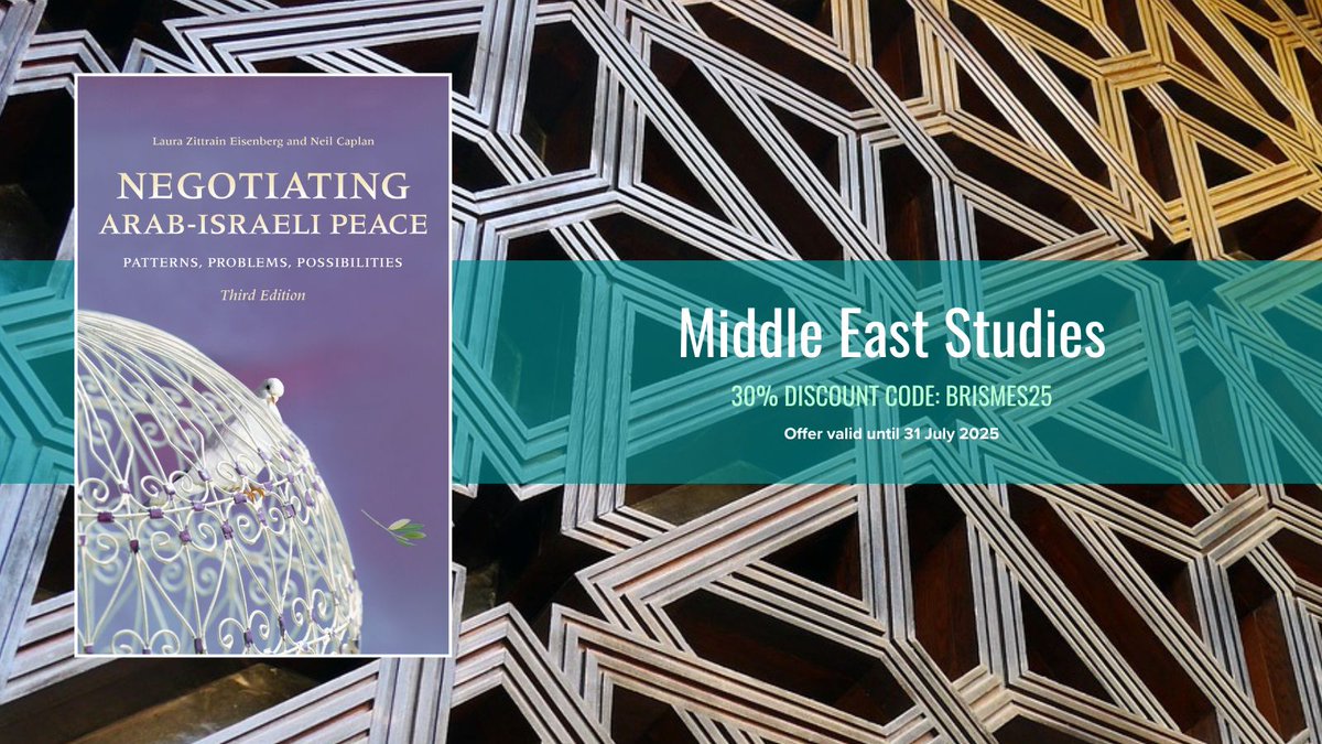 MNG - University Presses (@mngup_books) on Twitter photo Thoroughly revised & expanded, the 3rd edition of NEGOTIATING ARAB-ISRAELI PEACE examines the history of recurrent efforts to resolve the Arab-Israeli conflict since the 1970s
Find copies at the MNG-UP #BRISMES2025 stand or ⬇️:
combinedacademic.co.uk/brismes-2025/#…
<a href="/OfficialBrismes/">BRISMES</a> <a href="/iupress/">Indiana University Press</a> Thoroughly revised & expanded, the 3rd edition of NEGOTIATING ARAB-ISRAELI PEACE examines the history of recurrent efforts to resolve the Arab-Israeli conflict since the 1970s
Find copies at the MNG-UP #BRISMES2025 stand or ⬇️:
combinedacademic.co.uk/brismes-2025/#…
<a href="/OfficialBrismes/">BRISMES</a> <a href="/iupress/">Indiana University Press</a>