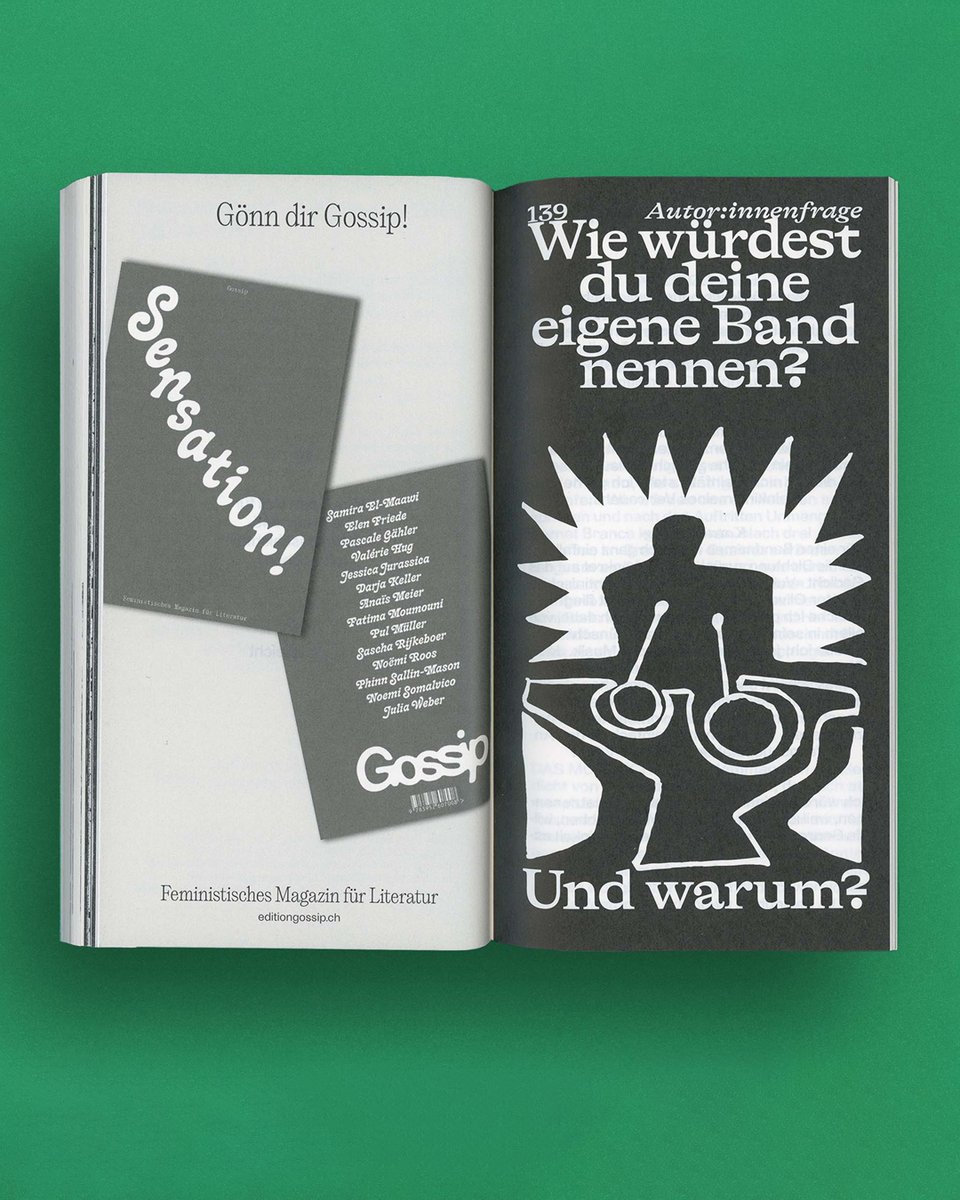 grillitype's tweet image. GT Alpina in Das Narr 🐛
Issue #43 of the Swiss lit mag features GT Alpina Extended Bold—bringing the feel of ink on paper into a fresh tone and inspired by Kafka’s Metamorphosis.