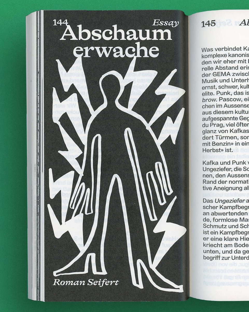 grillitype's tweet image. GT Alpina in Das Narr 🐛
Issue #43 of the Swiss lit mag features GT Alpina Extended Bold—bringing the feel of ink on paper into a fresh tone and inspired by Kafka’s Metamorphosis.