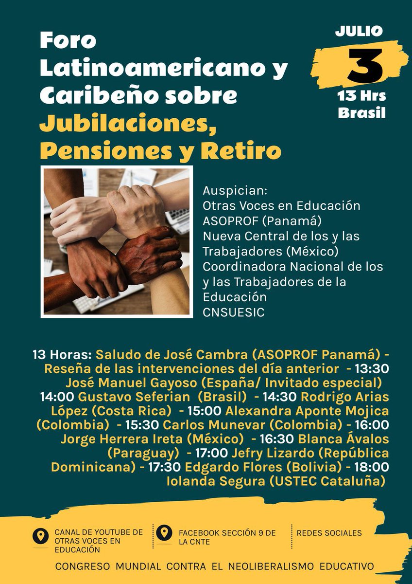 <a href="/STESIntersindic/">STEs-Intersindical</a> participa en el Congreso mundial contra el neoliberalismo educativo.