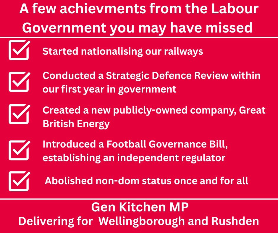 As we approach the 1st year anniversary of the Labour Government, I thought I would highlight a few achievements you may have missed from that time.