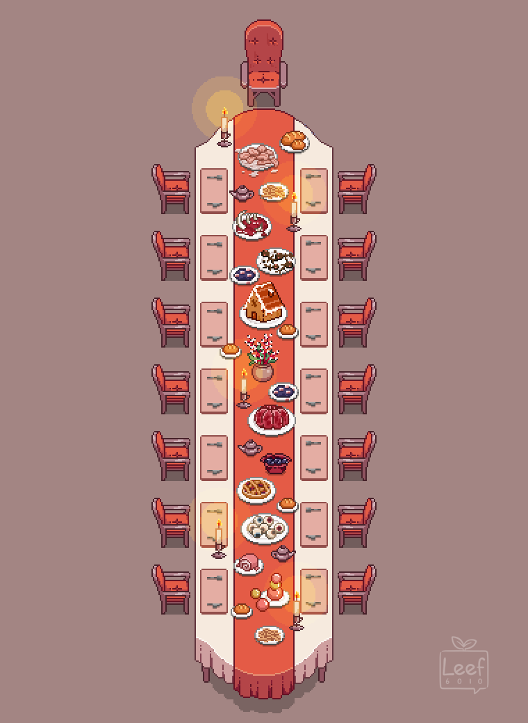 leef6010's tweet photo. Have a seat! 🍽️

#PaperLily #indiedev https://t.co/ZTIACps3jr