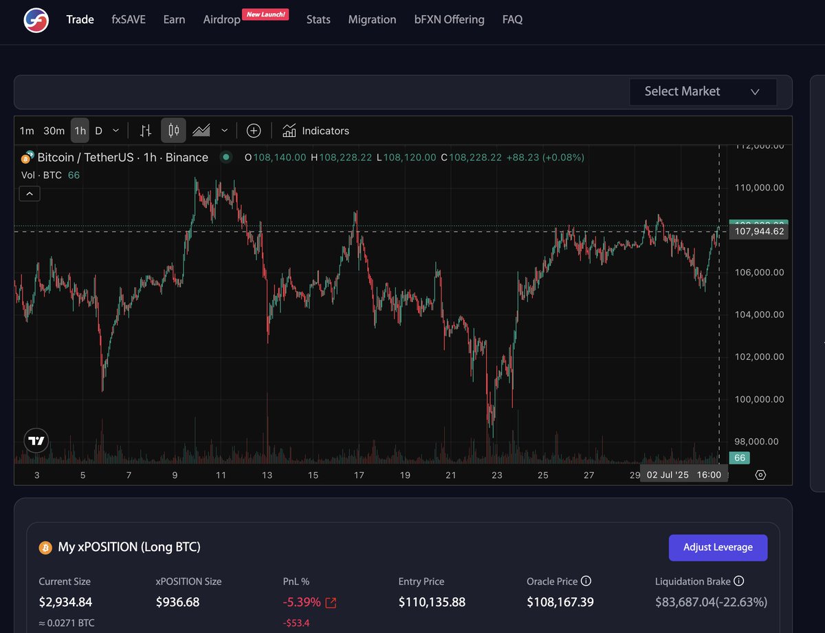 秦先生 (@mrqin_btc) on Twitter photo 7月 $BTC 有望继续冲击新高,市场利空基本出清,链上机会值得关注。📈
我选择 <a href="/protocol_fx/">f(x) Protocol</a> ,是因为它不仅TVL已突破 1.38亿美元,持续刷新纪录,还在最近发布了重磅更新 v2.1,正式推出 sPOSITIONs,填补了DeFi杠杆生态的关键空白。
🎯 全新 sPOSITIONs 功能允许用户用 fxUSD 做抵押,开设最多 7月 $BTC 有望继续冲击新高,市场利空基本出清,链上机会值得关注。📈
我选择 <a href="/protocol_fx/">f(x) Protocol</a> ,是因为它不仅TVL已突破 1.38亿美元,持续刷新纪录,还在最近发布了重磅更新 v2.1,正式推出 sPOSITIONs,填补了DeFi杠杆生态的关键空白。
🎯 全新 sPOSITIONs 功能允许用户用 fxUSD 做抵押,开设最多