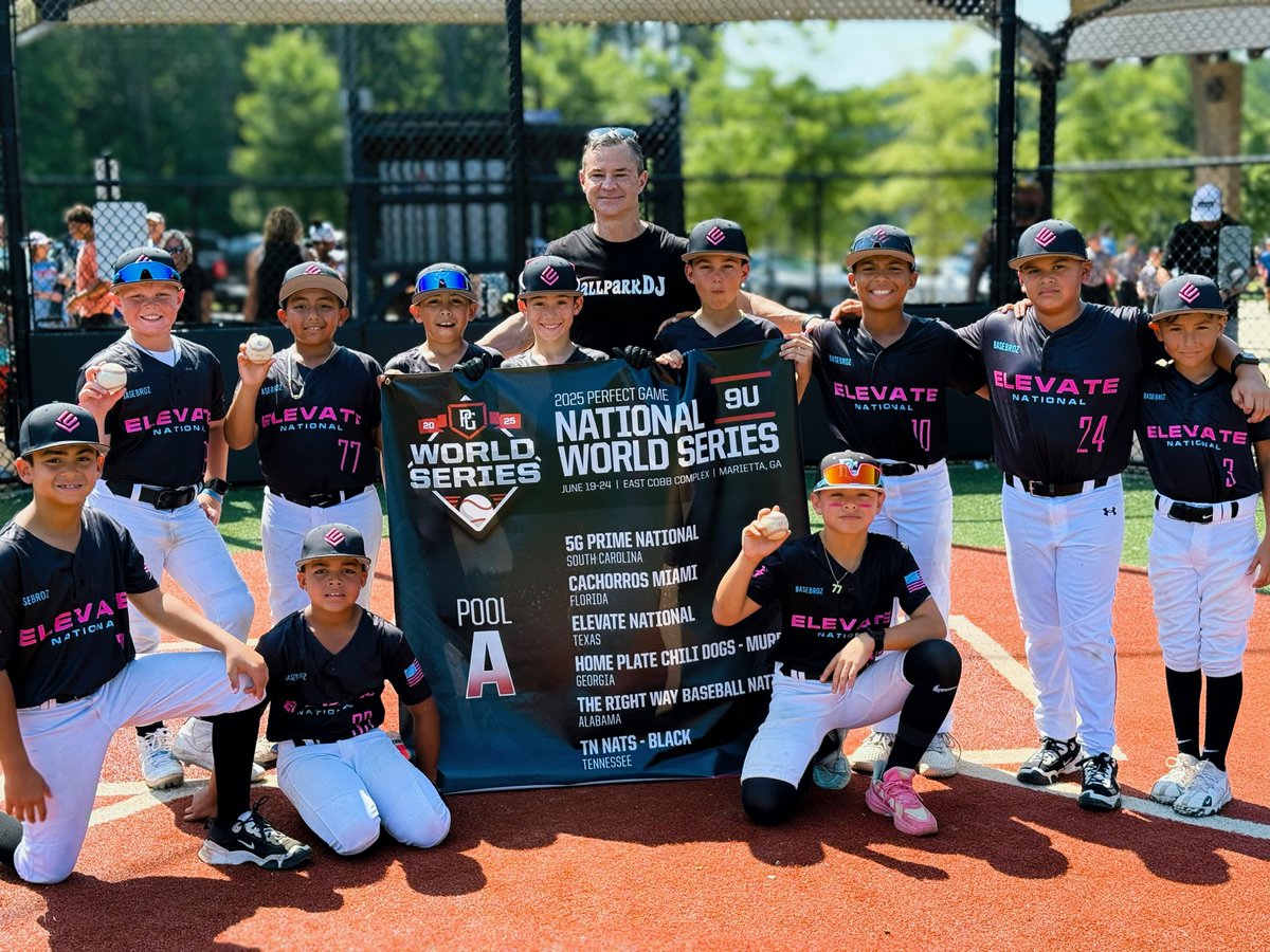 June Spotlight: Elevate National &amp; Gianni Molfese
Rising Above the Rest
This month we’re tipping our caps to Elevate National, the #1 ranked 9u team in the country! With elite talent from Texas, Oklahoma, Nevada, Florida and Virginia, Elevate rose to the top following an