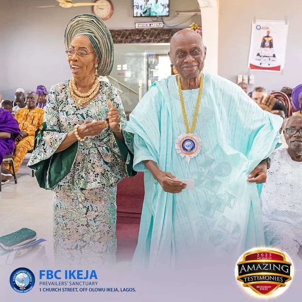 okbabarinde's tweet photo. On Sunday 15th June 2025 at @Fbcikeja1 of @OfficialNBCHQ it was the birthday celebration of our father- Rev. Reuben Otolorin #90 -He is a minister, a mentor, a model, and a MISSIONARY. He is Sincere, Sacrificial, and Selfless with a Servant's heart.
#HapiBirthday
#GodBlessYou https://t.co/YLVAAOcFQA