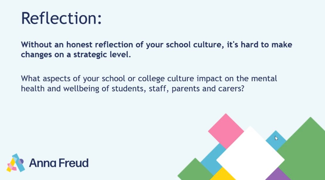 🪞 Reflection is the first step toward real change.

In her #SaferEd2025 session, Hannah Woods reminded us that without an honest reflection of your school culture, it’s hard to make changes on a strategic level.

So we’re asking:

💬 What aspects of your school or college