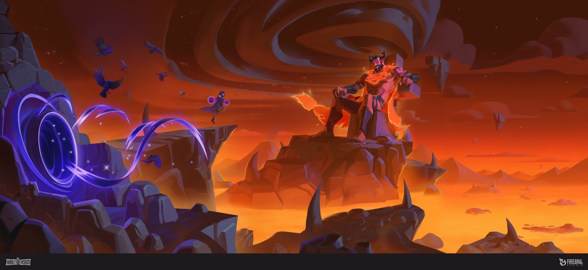FireballStudio1's tweet image. Lava everywhere, and no AC in sight 🔥
Illustration done for Multiversus in 2024