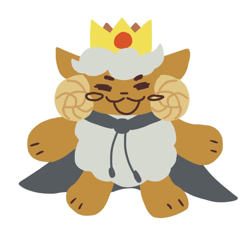 ilikepineconec's tweet image. Dark sheep the scrunkly #黒魔chroma