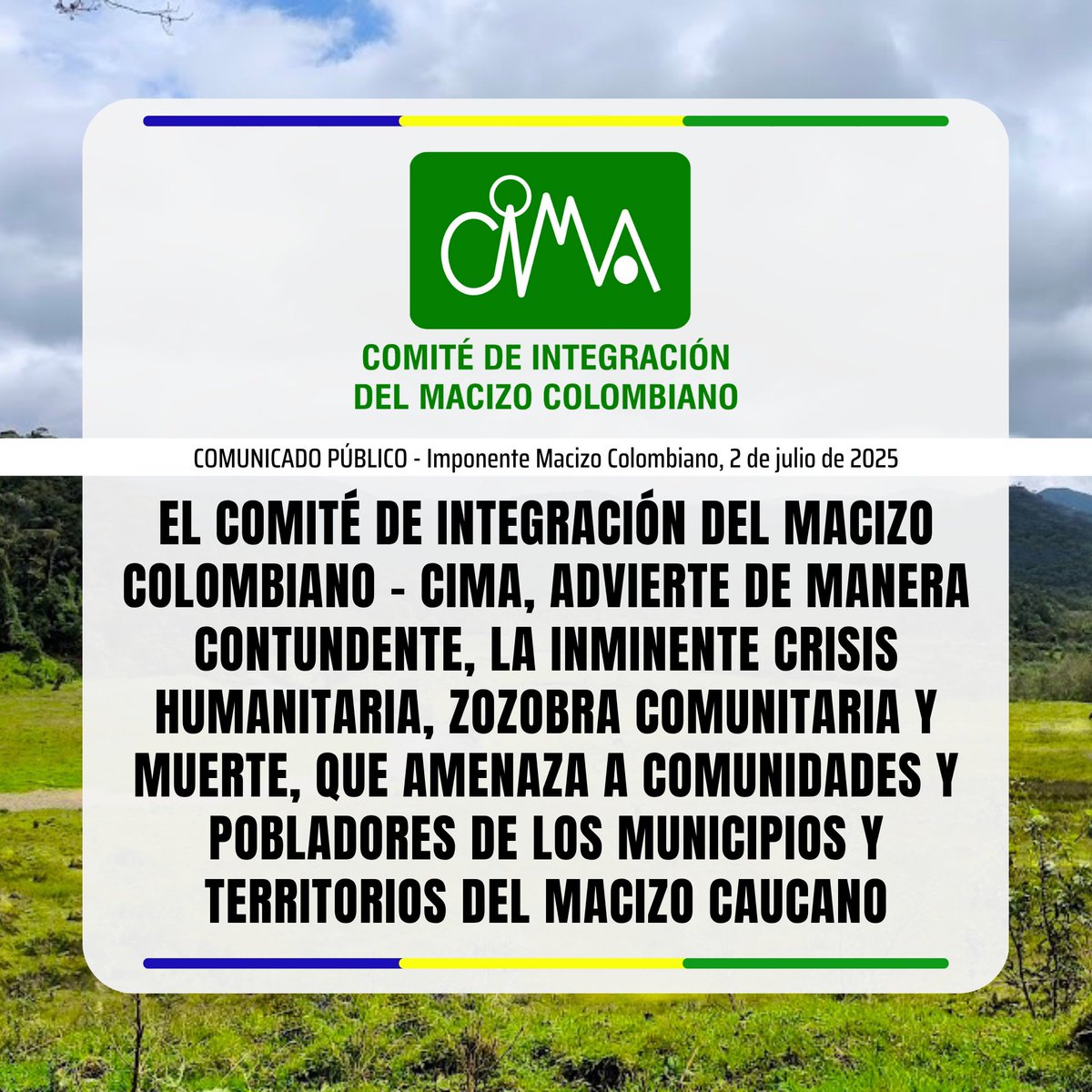 Comité de Integración del Macizo Colombiano - CIMA tweet media