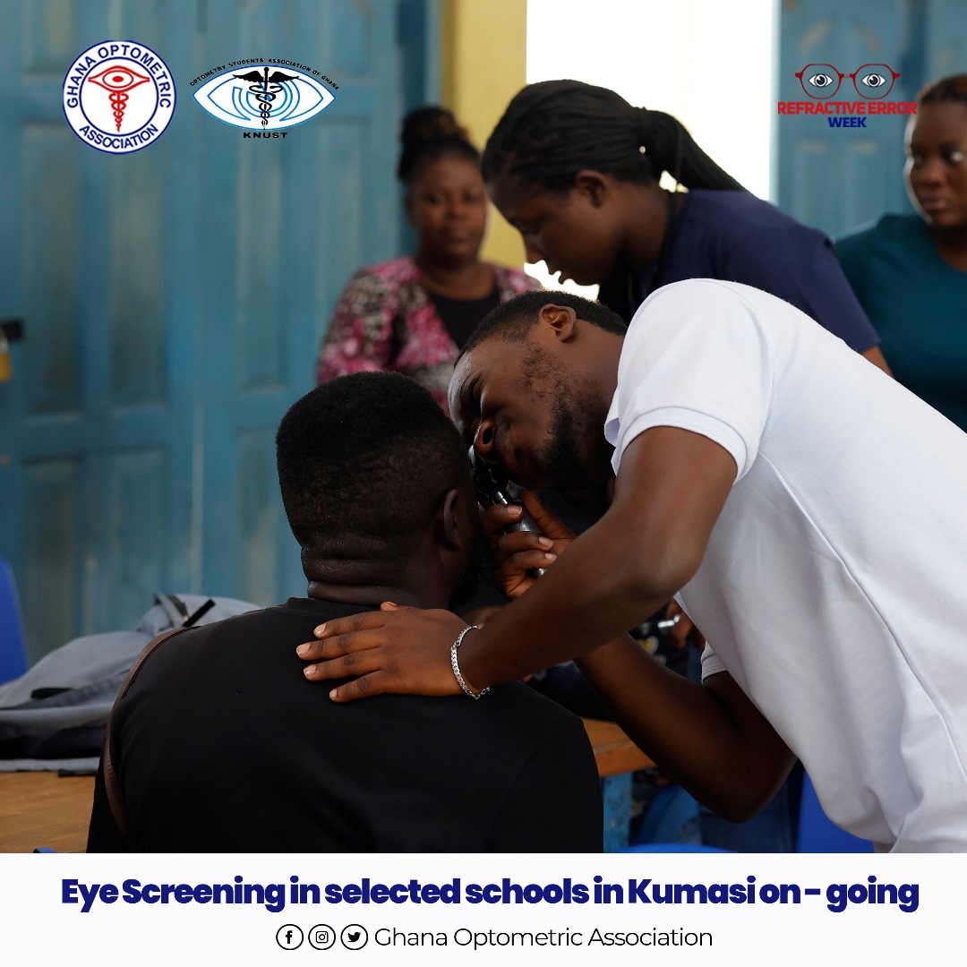 GOAssoc's tweet image. Comprehensive eye screenings are ongoing in selected schools across Kumasi as part of Refractive Error Week. 

#refractiveerrorweek