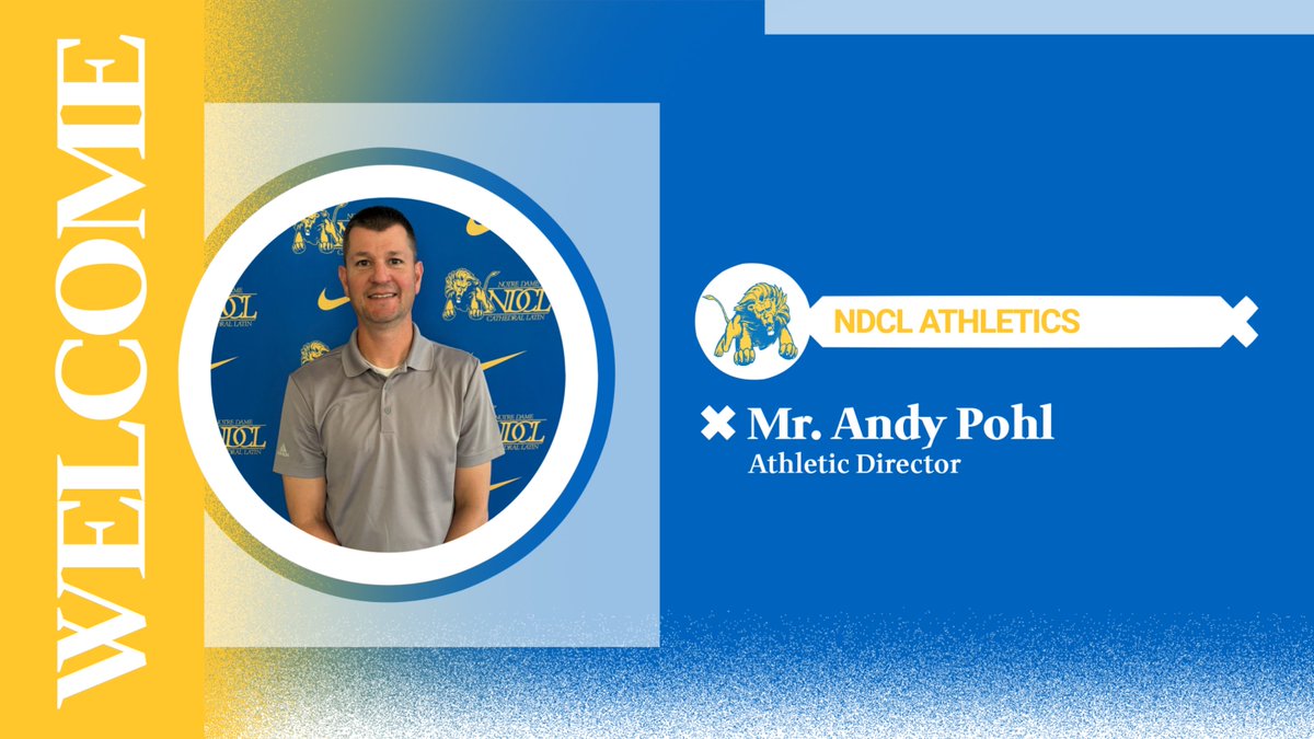 NDCL is proud to announce the hiring of Mr. Andy Pohl as our new Athletic Director! To read the official press release from NDCL principal Jodie Ricci, visit the attached link in the comments below. Welcome aboard, Mr. Pohl, we are excited for what's to come for NDCL Athletics!