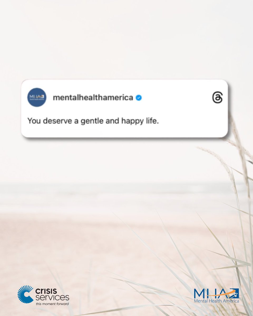 We all deserve to live the life we want. Getting to that spot can sometimes be tricky, but it is absolutely possible. 

📞 716-834-3131 or Dial 9️⃣8️⃣8️⃣
💬 crisisservices.org/chat

#MentalHealthSupport #CrisisSupport #CrisisHotline
