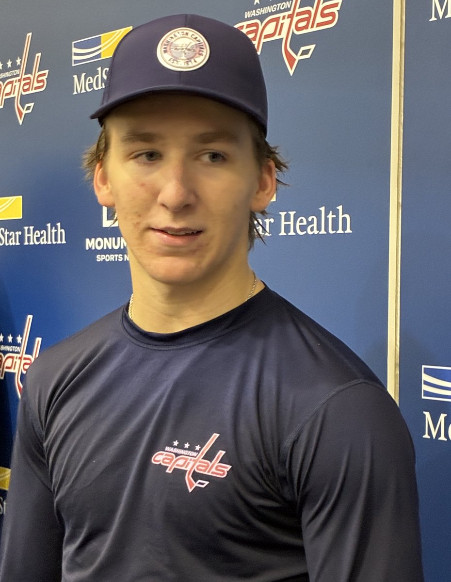 Capitals prospect Cole Hutson on what he’s majoring in at Boston University: “hockey.”