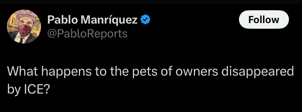 What happens to the pets of innocent Americans slaughtered by MS-13 and TdA?