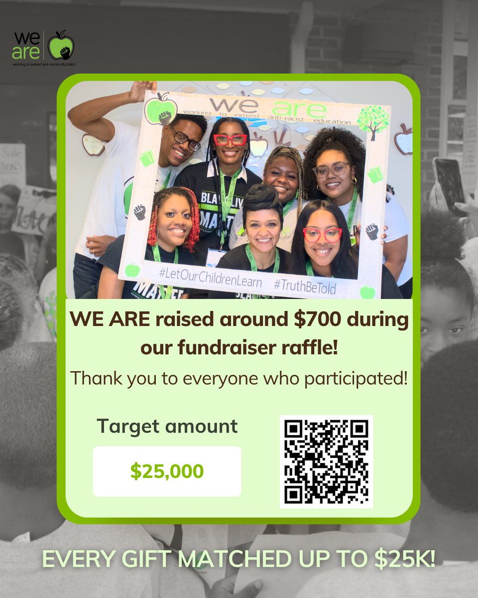 weare_org's tweet photo. 🎉 Our raffle winners are IN!
Huge thanks to everyone who gave, shared &amp; showed up.
You didn’t just enter a raffle — you invested in joy, justice &amp; youth power.
Congrats to the winners — and to all of us.
We build together. 🖤 https://t.co/gRaHEVTihq