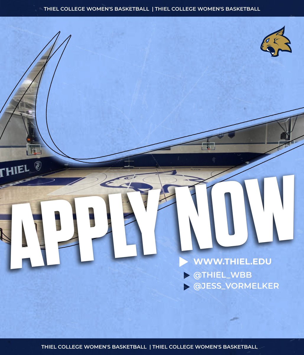 Thiel College Women's Basketball (@thiel_wbb) on Twitter photo π’ Class of 2026, our application is now live β
π§± Come build with us β
π Contact Coach Jess with any questions β
π thiel.edu/admissions/appβ¦ β
π© <a href="/jess_vormelker/">coach jess</a> <a href="/ThielAthletics/">Thiel Athletics</a> β π’ Class of 2026, our application is now live β
π§± Come build with us β
π Contact Coach Jess with any questions β
π thiel.edu/admissions/appβ¦ β
π© <a href="/jess_vormelker/">coach jess</a> <a href="/ThielAthletics/">Thiel Athletics</a> β