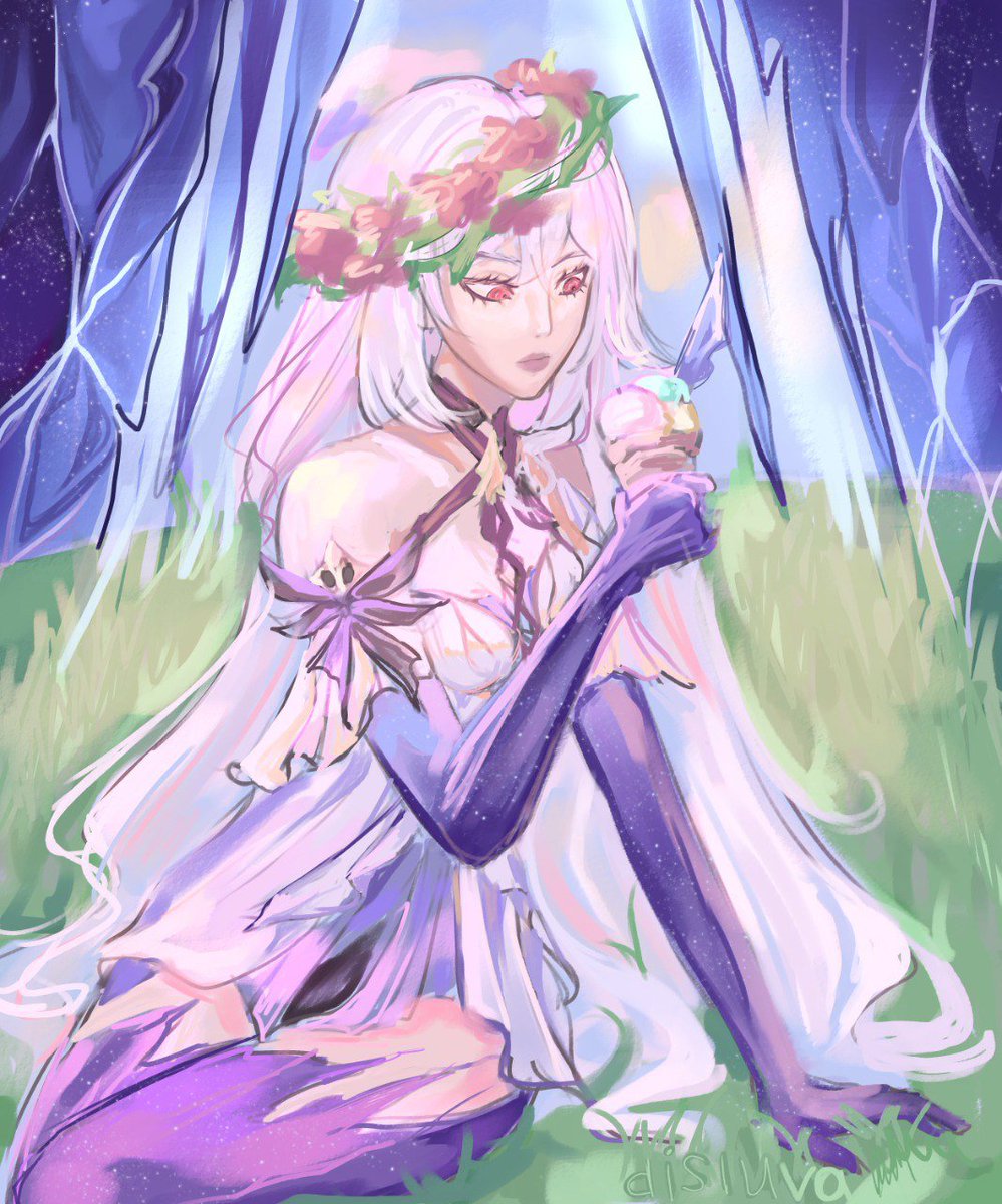 disluvaaa's tweet image. quick art because I won 50/50 on Skirk💪
#art #GenshinImpact #Skirk