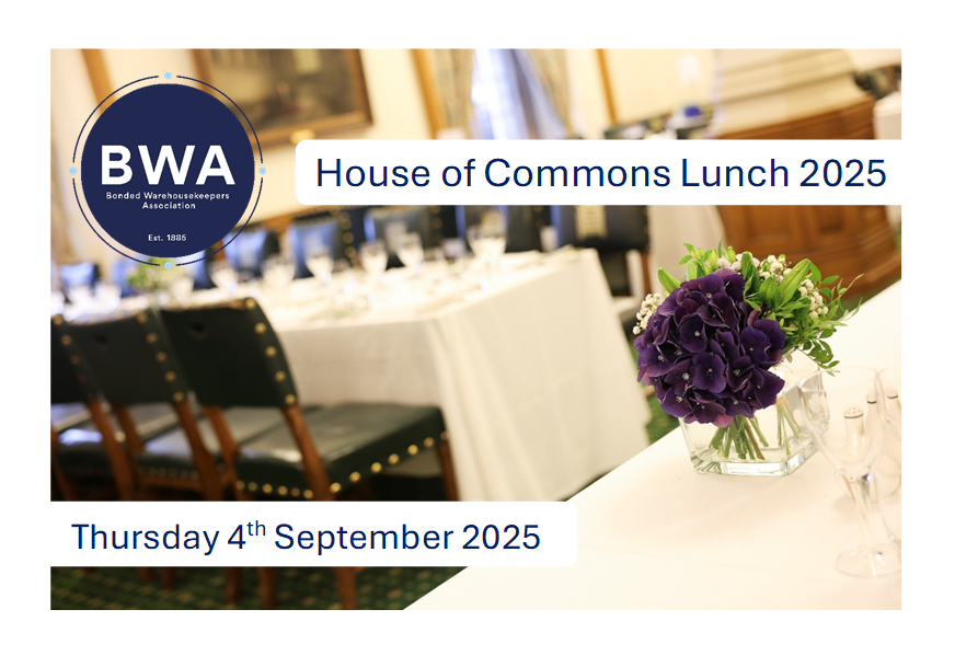 The BWA House of Commons lunch takes place on 4th September 2025.

Andrew Griffith MP will be the key speaker this year. 

Our thanks to this years #sponsors London City Bond Ltd, <a href="/JJXLogistics/">JJX Logistics</a> and Fidentia Insurance Brokers Limited.

Go to: thebwa.com/save-the-date-…