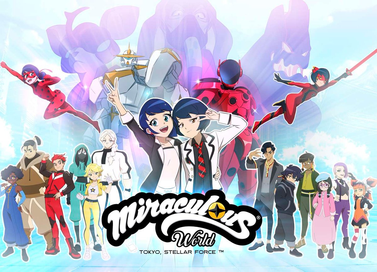 mlbpt_'s tweet photo. 🇯🇵 Nova sinopse do especial “Miraculous World: Tóquio, Stellar Force”:

Quando Ladybug viaja para Tóquio, conhece Miki e Kazuno, velhos amigos da Kadami, membros da Stellar Force, uma equipa japonesa de super-heróis. + https://t.co/UuBEAQYOmB