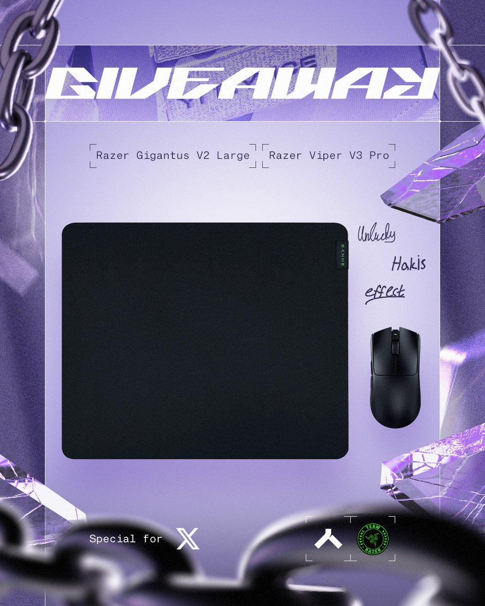 Alliance (@thealliancegg) on Twitter photo As if winning Pro League wasn't enough, <a href="/TeamRazer/">Team RΛZΞR</a> hooked us up with some sweet gear to share across our socials to celebrate!
Here's what you need to do to enter for a chance to win this Viper V3 Pro + Gigantus V2 Large from Razer:
💚 Follow Alliance & <a href="/TeamRazer/">Team RΛZΞR</a>
🔁 Repost
🖼️ As if winning Pro League wasn't enough, <a href="/TeamRazer/">Team RΛZΞR</a> hooked us up with some sweet gear to share across our socials to celebrate!
Here's what you need to do to enter for a chance to win this Viper V3 Pro + Gigantus V2 Large from Razer:
💚 Follow Alliance & <a href="/TeamRazer/">Team RΛZΞR</a>
🔁 Repost
🖼️