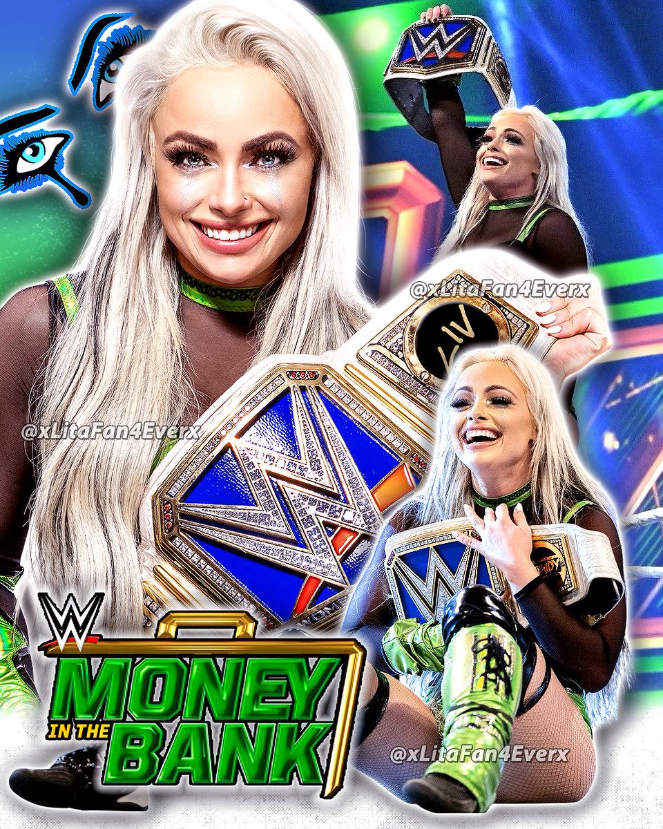 xLitaFan4Everx's tweet image. 💼💙🏆 AND NEW... 🏆💙💼

Here&apos;s my new @YaOnlyLivvOnce graphic, made to celebrate the 3rd anniversary of her WWE SmackDown Women&apos;s Championship win. I&apos;m so proud of Liv Morgan. I love how this turned out. Enjoy. 💼💙🏆

#WWE
#LivMorgan
#WWEMITB
#LivForever
#WatchHer
#WWEFanart