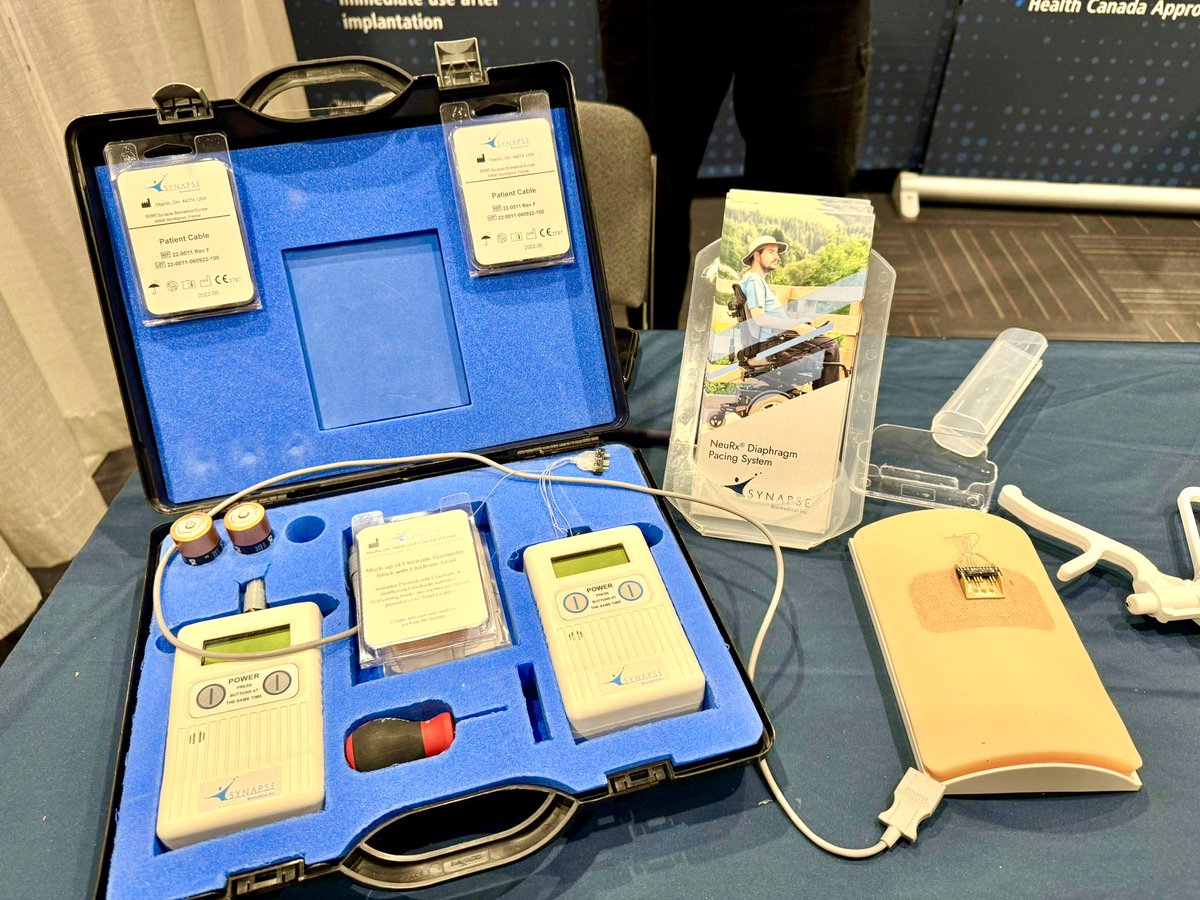 NeuralOutcomes's tweet photo. With #synapsebiomedical at #CRC2025 where we introduced the Diaphragmatic Pacing System (DPS) to Canada! A powerful shift in respiratory care for SCI, ALS &amp; more—less invasive, more independence.

Proud to lead innovation in neuro rehab.
🔗 https://t.co/9y6SLw4YnB
#DPSCanada https://t.co/kP3FEgNhHy