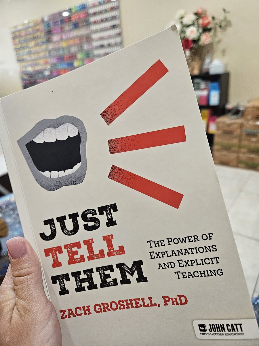 Shae Lynch (@shaemlynch) on Twitter photo Just finished this gem! I highly recommend this fast read for all educators who want to focus on the science of learning! <a href="/MrZachG/">Zach Groshell</a> "just freaking tell them." Just finished this gem! I highly recommend this fast read for all educators who want to focus on the science of learning! <a href="/MrZachG/">Zach Groshell</a> "just freaking tell them."