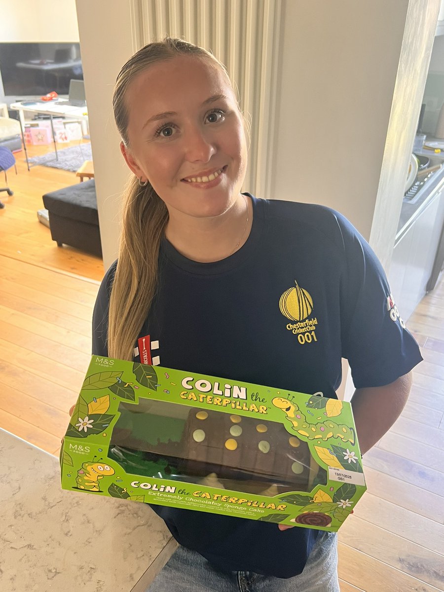 timkirk10's tweet photo. @TailendersPod @jimmy9 thanks for the picture at @Chesterfield_CC , you forgot to take a piece of Colin the Caterpillar though https://t.co/xhuDK7zWSP