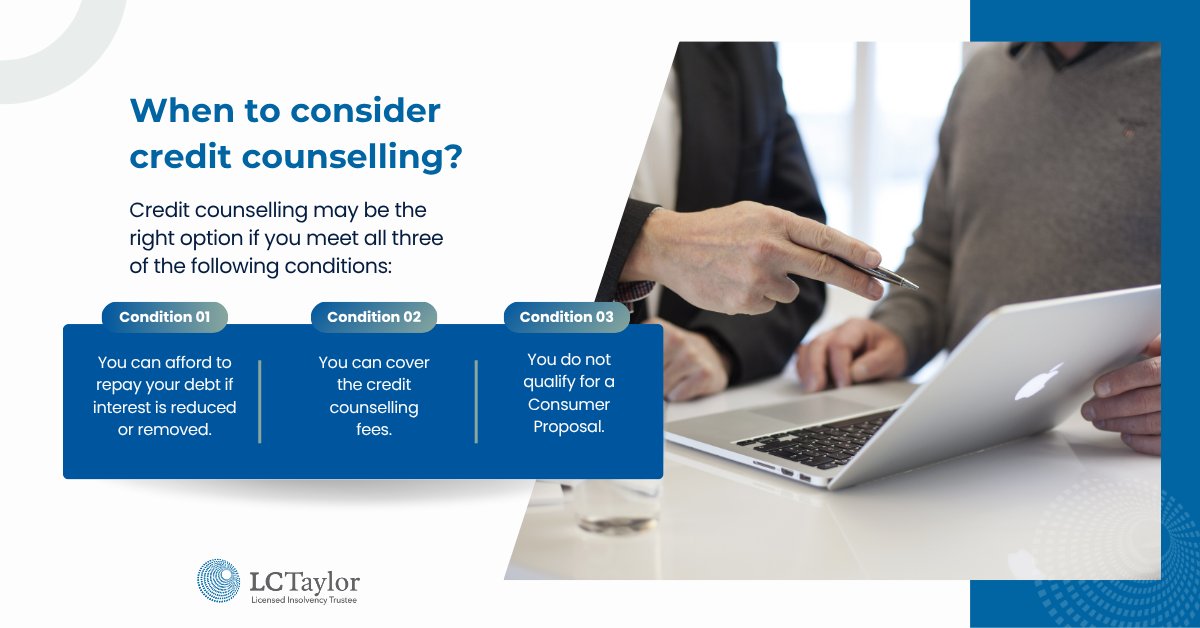 Confused about credit counselling? If you're wondering which option fits your situation, knowing the difference is key. Our quick guide breaks it all down: lctaylor.com/credit-counsel… #CreditCounseling #ConsumerProposal #DebtRelief #DebtSolutions #DebtHelp #DebtAwareness