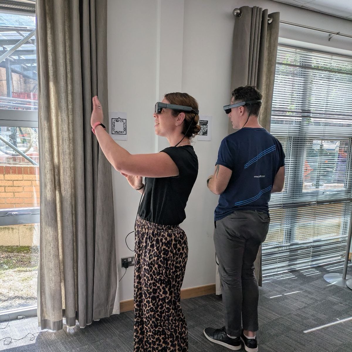 ParkinsonsEN's tweet image. We had a great time at our North East and Yorkshire regional meeting today!
It's been a brilliant day of networking, sharing best practice, learning and research.
We even got to trial these snazzy augmented reality glasses, part of the Cue X study 😎
#ParkinsonsExcellence