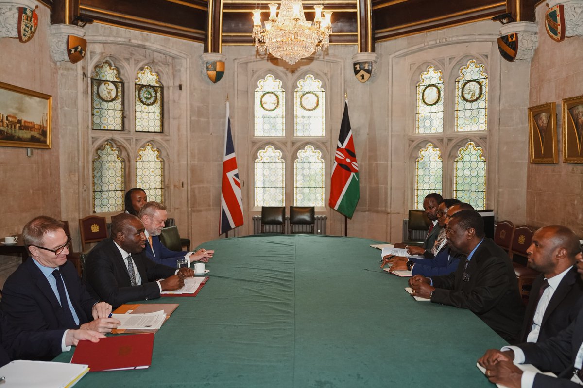Musalia W Mudavadi (@musaliamudavadi) on Twitter photo As Commonwealth partners, Kenya and the United Kingdom share a longstanding relationship grounded in history, mutual respect, and the exceptional talents of our people.
In my bilateral discussions with the UK Foreign Secretary, the Rt. Hon. <a href="/DavidLammy/">David Lammy</a>, we reaffirmed our As Commonwealth partners, Kenya and the United Kingdom share a longstanding relationship grounded in history, mutual respect, and the exceptional talents of our people.
In my bilateral discussions with the UK Foreign Secretary, the Rt. Hon. <a href="/DavidLammy/">David Lammy</a>, we reaffirmed our