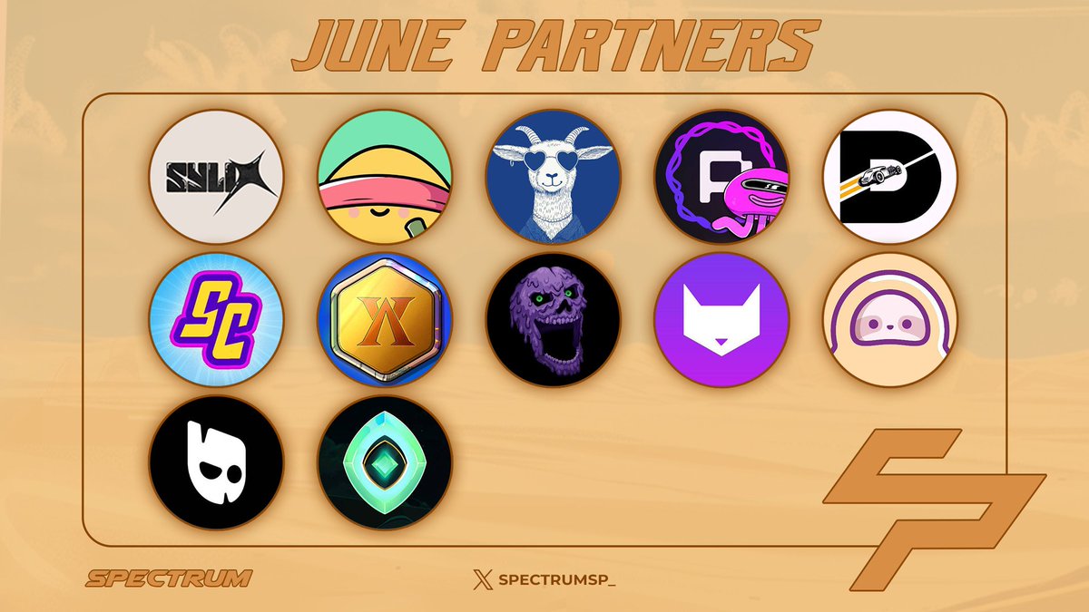 SpectrumSP_'s tweet image. In June, we’ve been whipping up an amazing lineup of collaborations for our Spectrum community!

The best is yet to come. 

We’re geared up for July. Cheers to our June partners 🥂