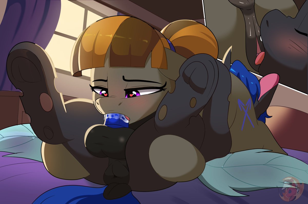 a ych piece for <a href="/LinuxPonyAD/">Spicy Linux 🏳️‍🌈 🇨🇦 🔞</a> again thanks a lot for the support my dear <33 #MLP #mlpnsfw #nsfwfanart #pony #Commission #digitalart #YCH #cute