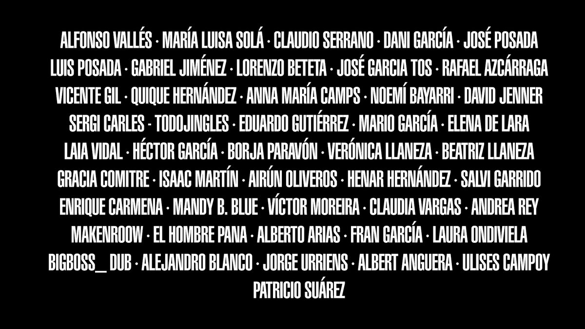 El alucinante reparto de Metal Gear España hasta la fecha.

Gracias a cada uno de los miembros que han puesto voz, talento y pasión de manera desinteresada en este proyecto. 

Sin vosotros, esto no sería posible ❤️