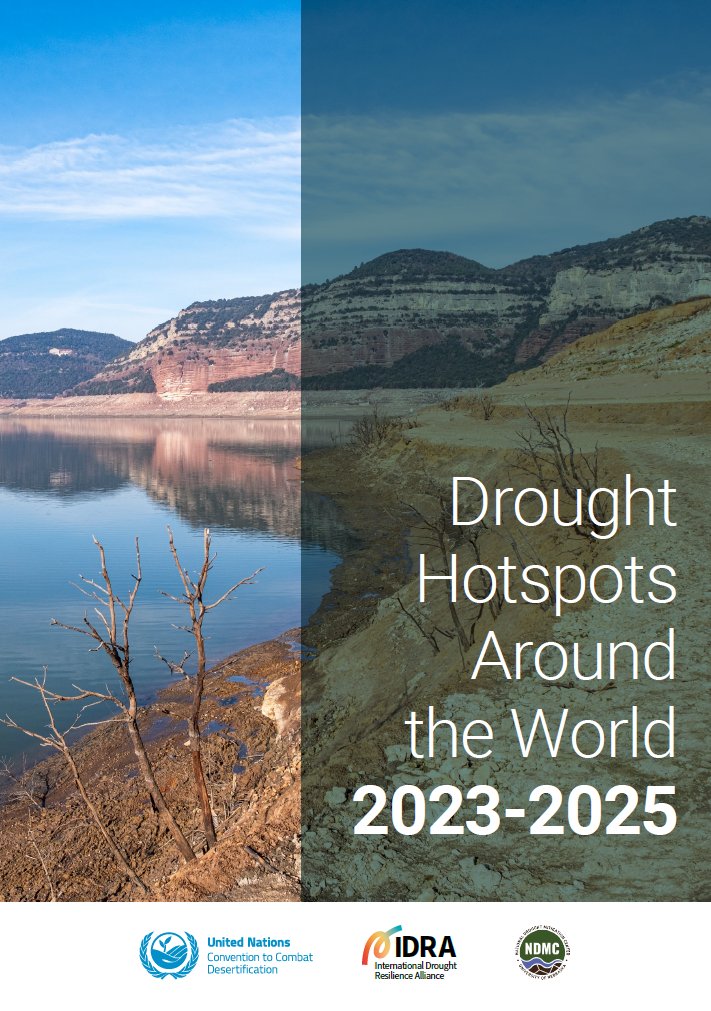 Drought Center (@droughtcenter) on Twitter photo Prepared by the NDMC and the <a href="/UNCCD/">UN Land and Drought</a>, with support from the International Drought Resilience Alliance, the Drought Hotspots Around the World 2023-2025 report details how droughts compound poverty, hunger, energy insecurity and ecosystem collapse.
unccd.int/news-stories/p… Prepared by the NDMC and the <a href="/UNCCD/">UN Land and Drought</a>, with support from the International Drought Resilience Alliance, the Drought Hotspots Around the World 2023-2025 report details how droughts compound poverty, hunger, energy insecurity and ecosystem collapse.
unccd.int/news-stories/p…