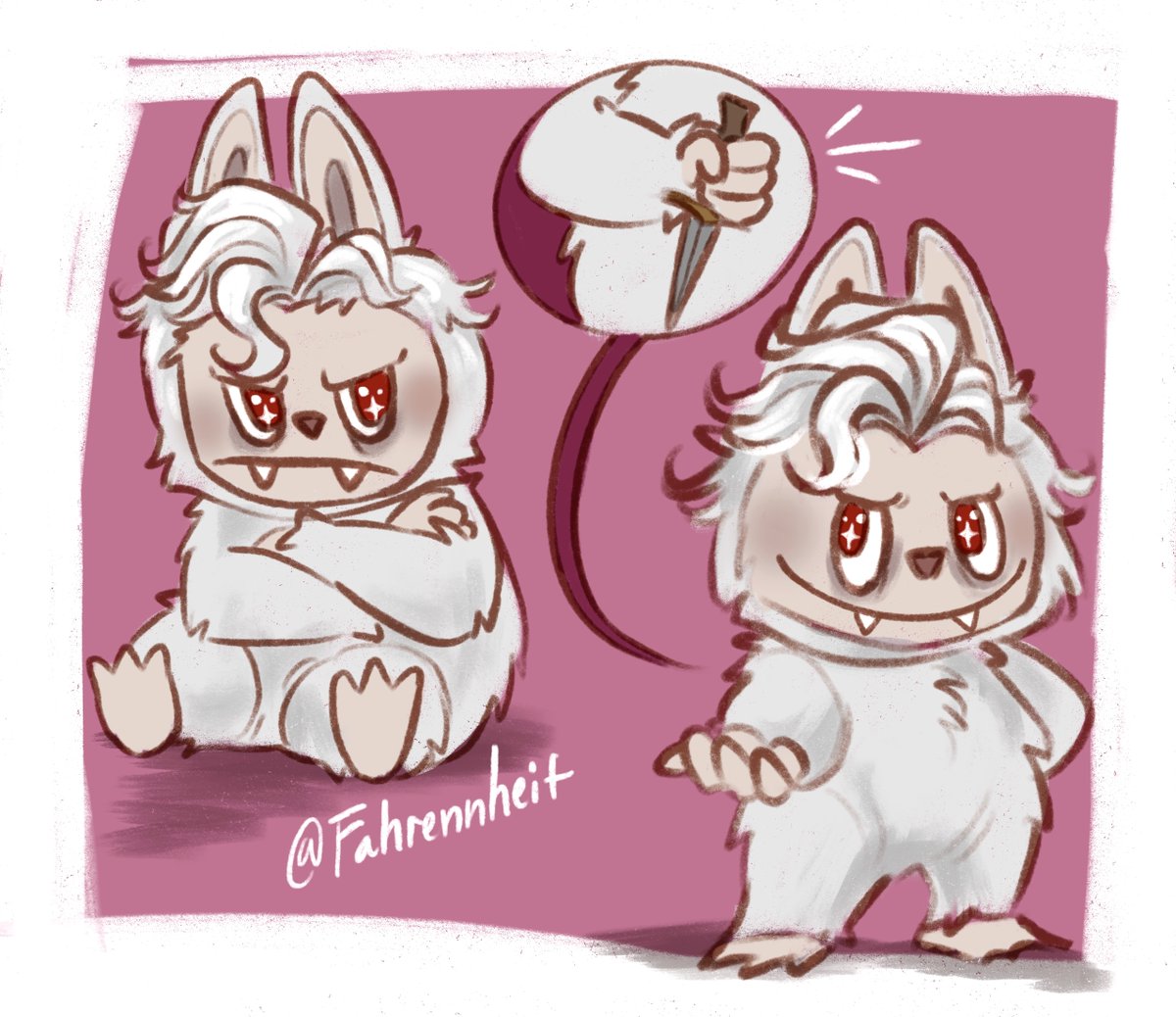 Fahrennheit's tweet image. Found this suspicious little creature, should I clip him on to my bag? #astarion
