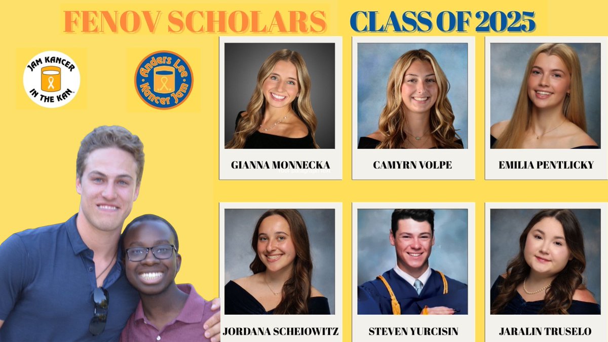 Anders Lee (@leeberr09) on Twitter photo We had a record # of applicants for this year’s class of Fenov Scholars. So many great kids helping those affected by cancer. Proud to announce Gianna, Camryn, Emilia, Jordana, Steven & Jaralin are our class of 25’ Scholarship winners. Way to <a href="/jamkancer/">JamKancerInTheKan</a> guys! We had a record # of applicants for this year’s class of Fenov Scholars. So many great kids helping those affected by cancer. Proud to announce Gianna, Camryn, Emilia, Jordana, Steven & Jaralin are our class of 25’ Scholarship winners. Way to <a href="/jamkancer/">JamKancerInTheKan</a> guys!