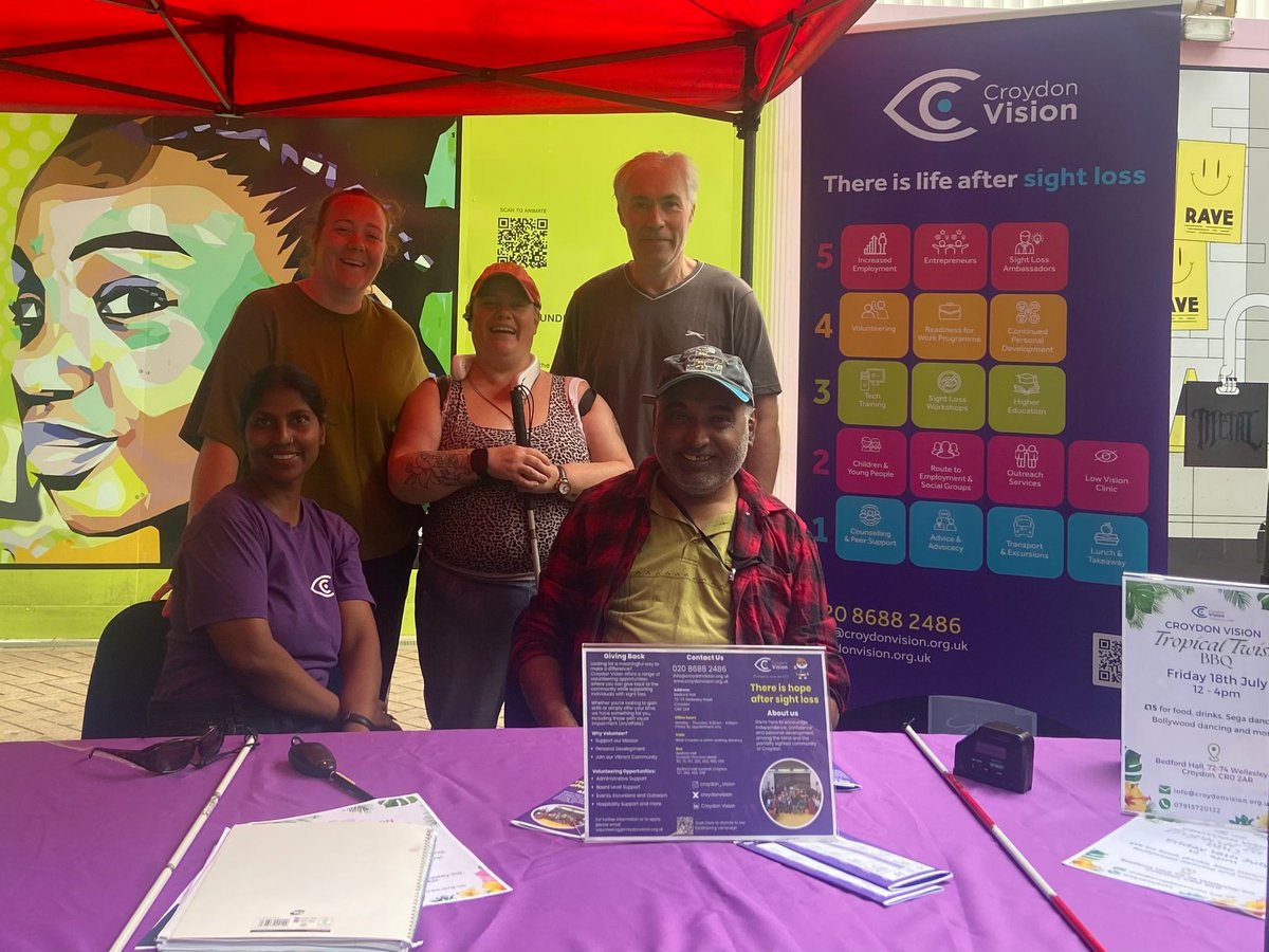 Proud to represent Croydon Vision at the recent Learning Disability event. Our Outreach Officer shared our mission of inclusion, raised awareness, and connected with others working toward a more accessible future. 💜