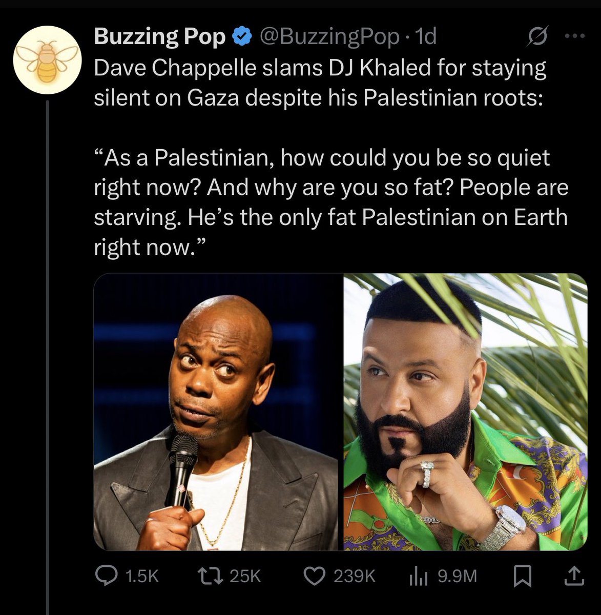 Stereogoddess's tweet image. 😅You Can Literally Perceive This Roast From Wherever You Are 🤣😂 Our FAV Comedian, Dave Chappelle Just Roasted Our FAV #DJKhaled 😂 #Stereogoddess