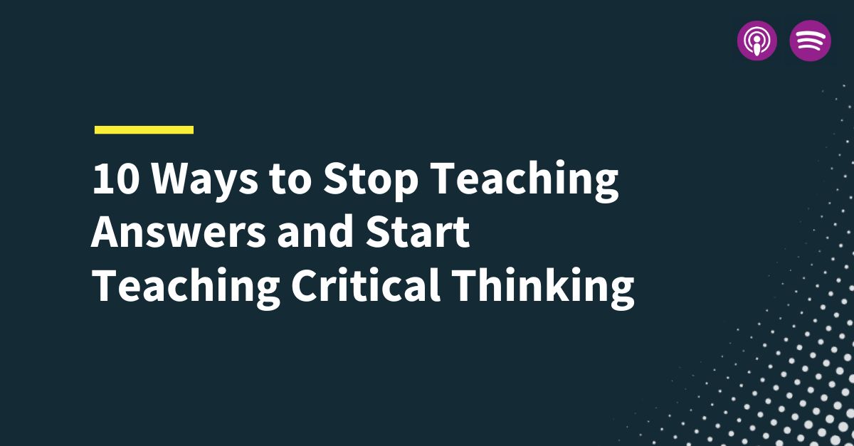 🤔 Can you actually teach critical thinking?

We asked 10 educators who do it every day, and they gave us real classroom ideas that work:

💡 Unplug the phones
💡 Flip the lecture
💡 Hide the thinking in iClickers

The full list of strategies.
buff.ly/ky3irmu