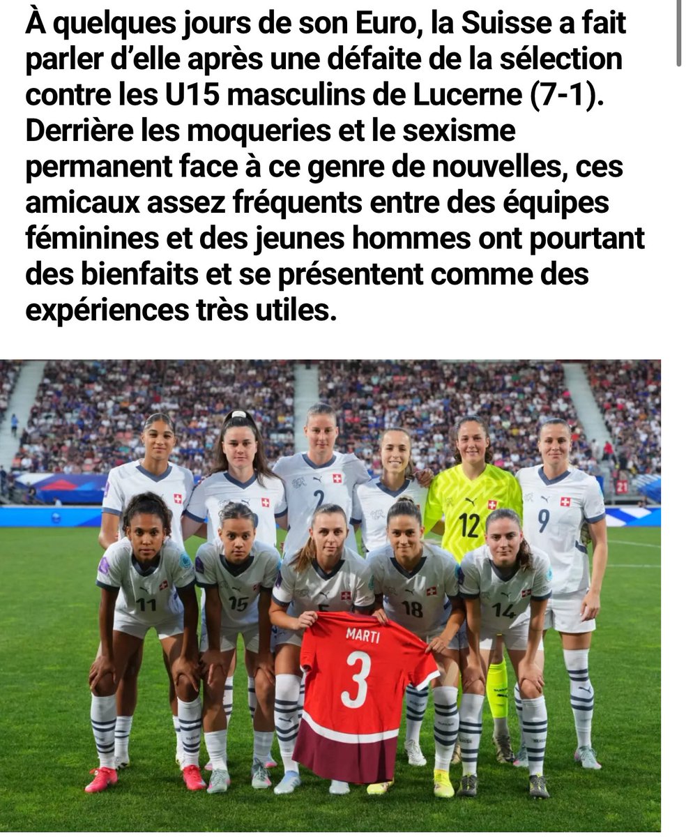 clem_reporter's tweet photo. C’est quand même mieux quand un média (@sofoot) prend le temps de creuser le sujet des matchs entre équipes féminines et jeunes garçons.

Pourquoi ces matchs existent et ce qu’ils apportent, expliqué par des entraîneurs spécialistes et anciennes joueuses. 

Plutôt ça que des brèves putaclics sans contexte, ni info, qui nourrissent les clichés.