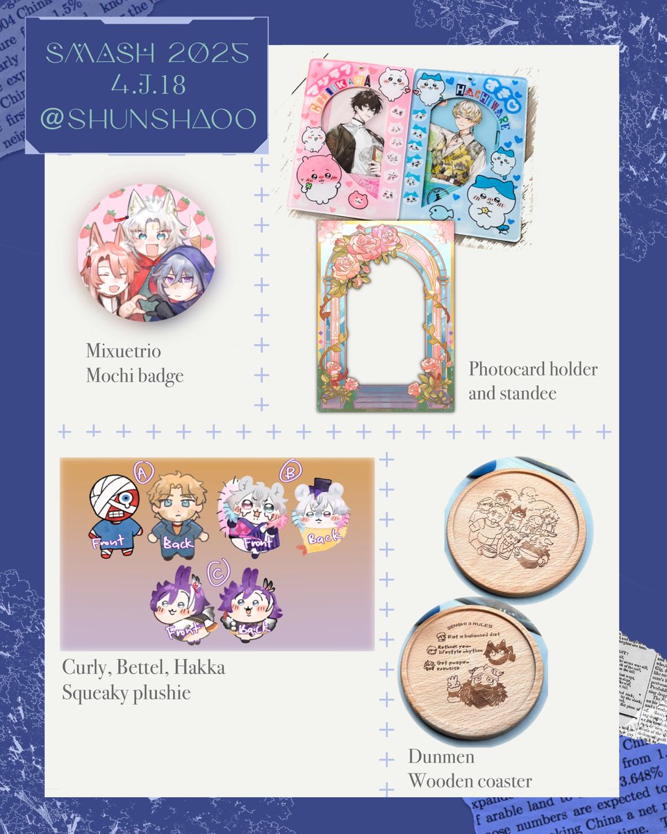 agoposting's tweet image. My catalogue for #smashcon2025 !!
PO is up until Sunday. See you there!
I also have pick up commissions available (see last one). Most likely won’t be doing any live ones on the day itself.
(1/2)
#smashcon